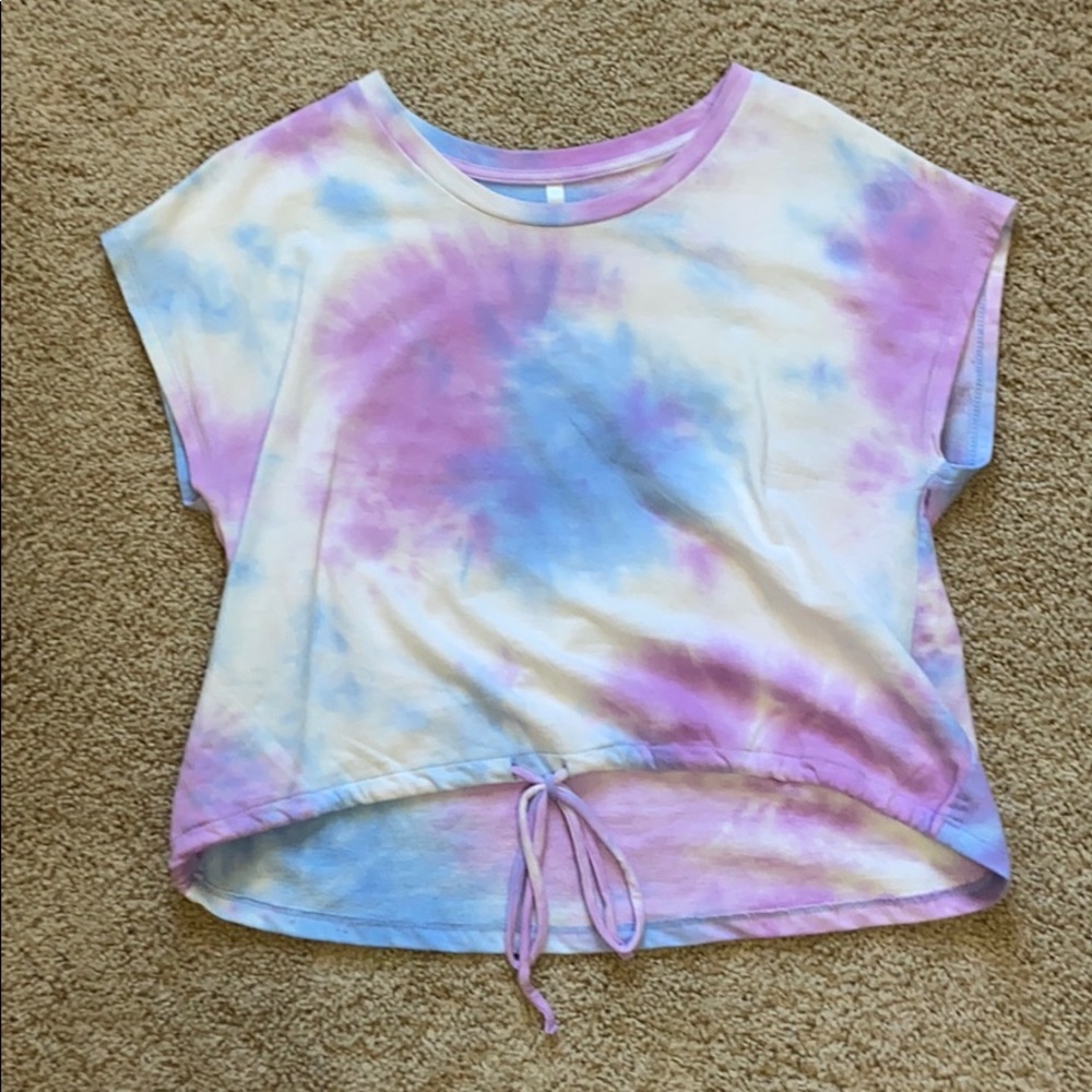 Colorful Tie Die Crop Top